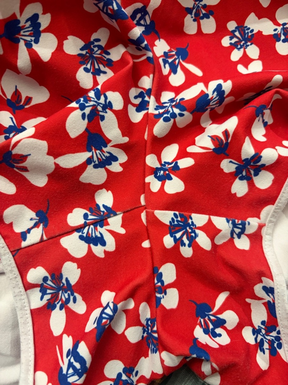 Jess Lea XL Rebel Floral Red White Blue Drawstring Everyday Shorts - Picture 7 of 11